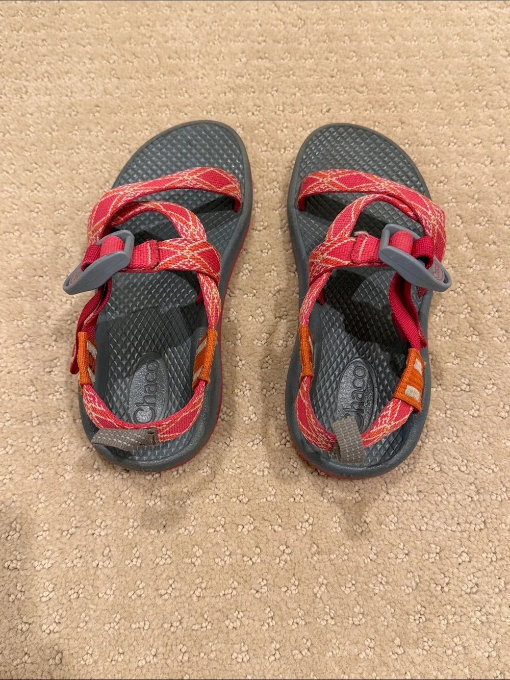 Chaco Girls Z Cloud Sandal Pink Orange